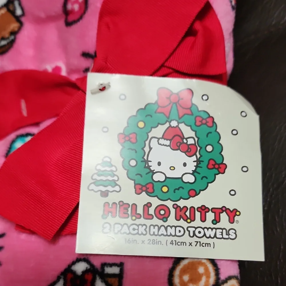 Brand new Saniro Hello Kitty set of 2 Hand Towels.